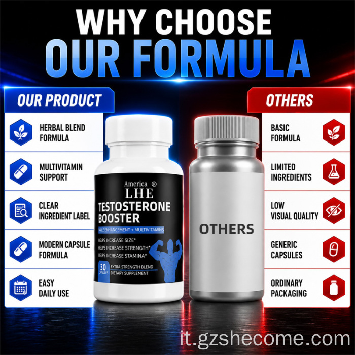 Supporto energetico in capsule booster alle erbe